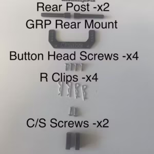 Rear Body Mount Set Mini Racer / Hot Hatch